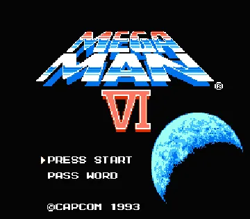 Mega Man 6 (USA) screen shot title